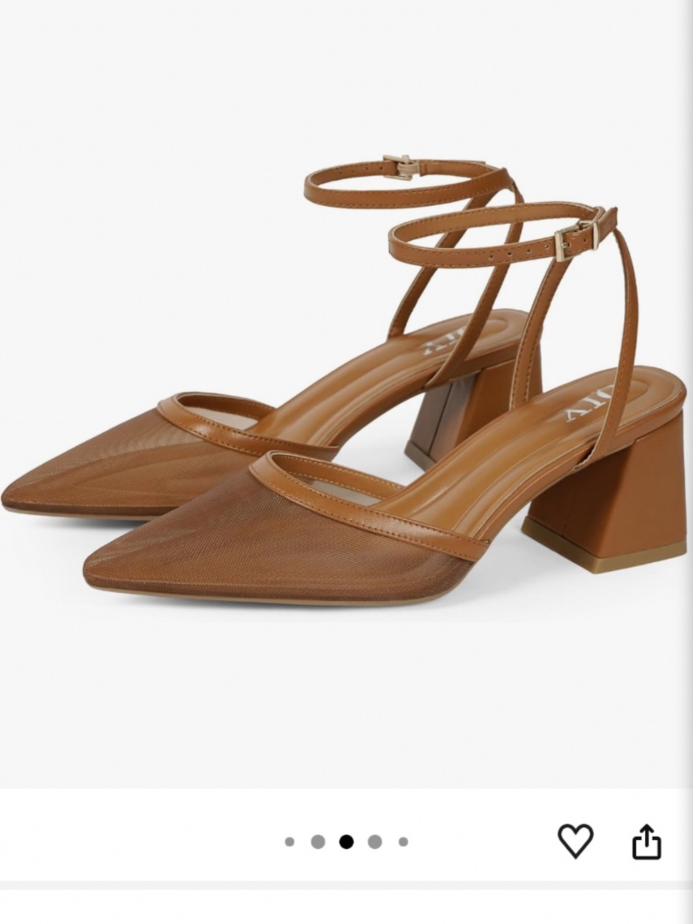 Closed Toe Heels for Women Pumps Chunky Heel Strappy Sandals